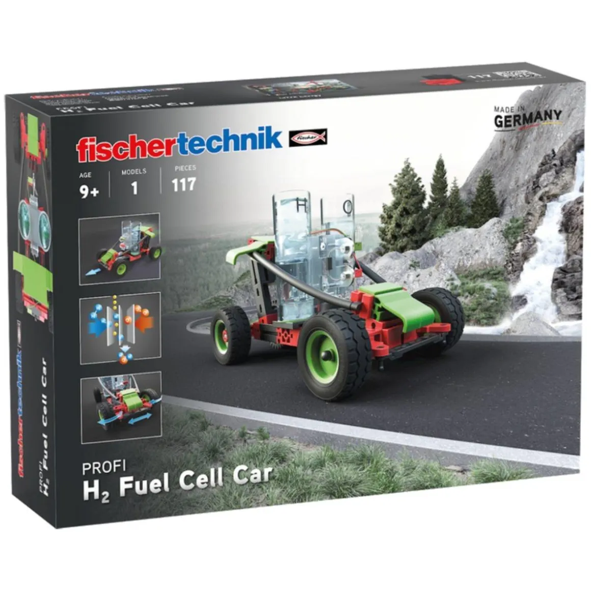 Fischer Technik - Set de construcción Hidrógeno H2 Fuel Cell Car