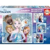Frozen - Set de puzzles infantiles progresivos con imágenes de Frozen, 12 a 25 piezas ㅤ
