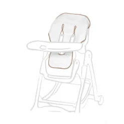 Funda silla alta rizo borde gris 50x90