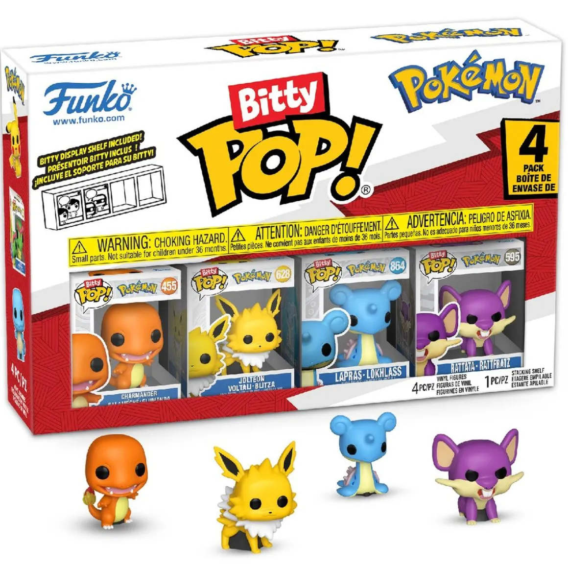 Funko Bitty Pop! - Pokémon - Pack de 4 Figuras (Varios Modelos)