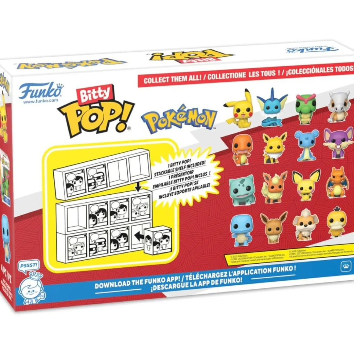 Funko Bitty Pop! - Pokémon - Pack de 4 Figuras (Varios Modelos)