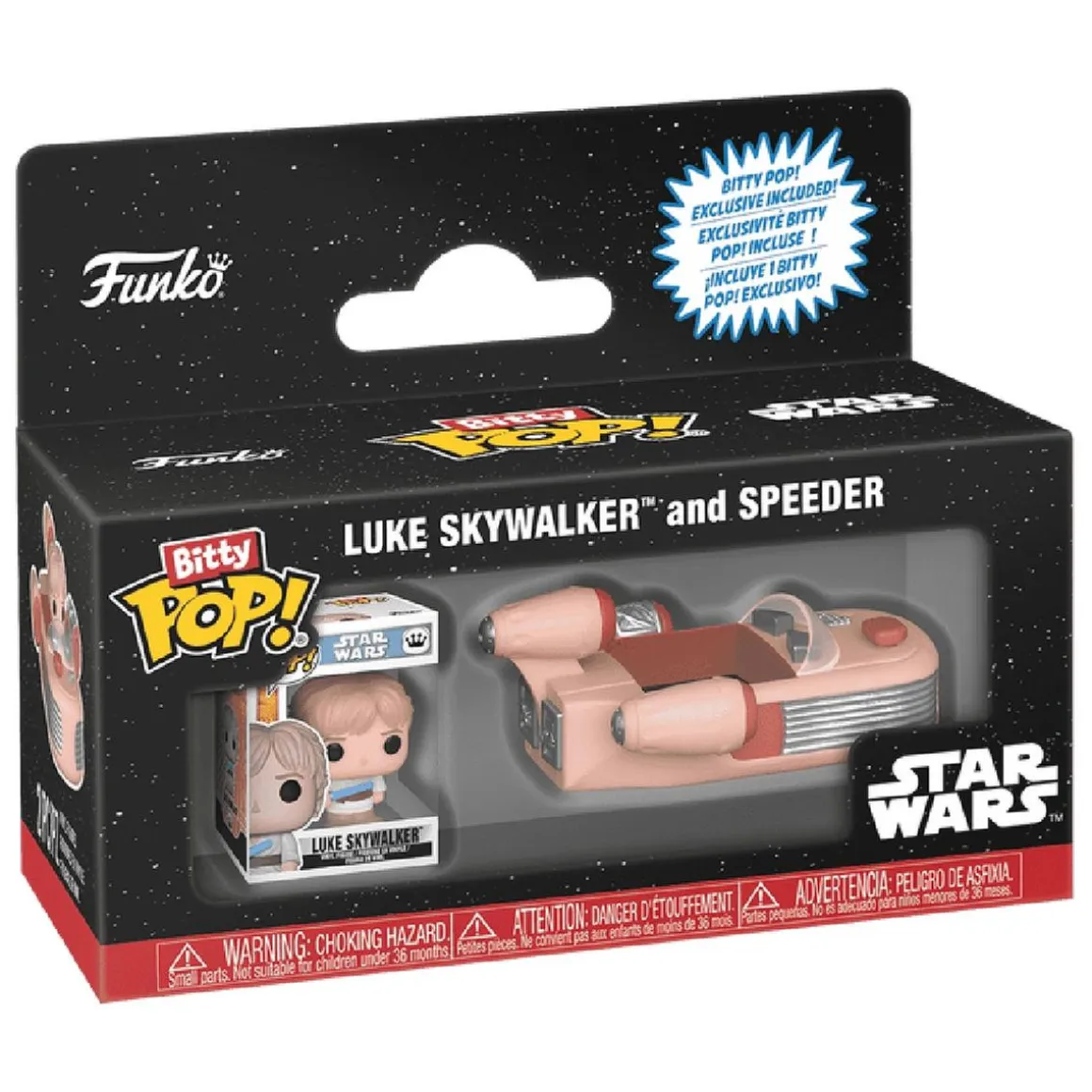 Funko Bitty Pop! Rides - Star Wars - Luke Skywalker y Speeder