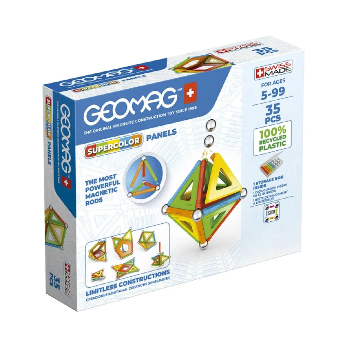 Geomag - Supercolor panels 35 piezas