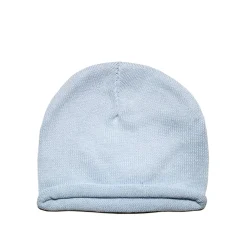 Gorrito azul de algodón para recién nacido