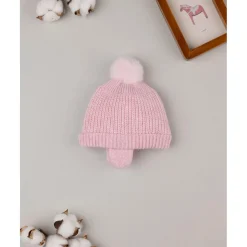 Gorro de lana con pompón