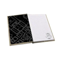 Harry Potter - Caja de regalo con tarjeta de merodeador, cristal XXL, pin's y cuaderno ㅤ