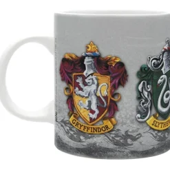 Harry Potter - Taza de 320 ml con diseño de las 4 casas de Harry Potter ㅤ