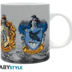 Harry Potter - Taza de 320 ml con diseño de las 4 casas de Harry Potter ㅤ