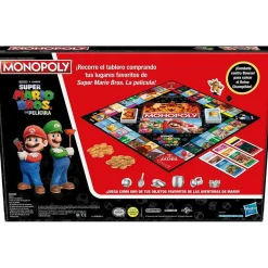Hasbro - Super Mario - Monopoly edición película Super Mario Bros con token Bowser