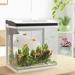 Homcom - Acuario 28L con filtro e iluminación