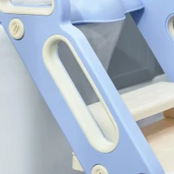 Homcom - Adaptador WC plegable Azul y Blanco