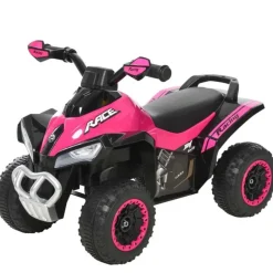 Homcom - Andador Quad Cuatrimoto Rosa HomCom