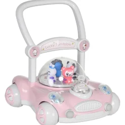 Homcom - Andador Rosa para bebés