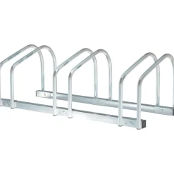 Homcom - Aparcamiento para 3 bicicletas Plata