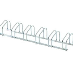 Homcom - Aparcamiento para 6 bicicletas Plata