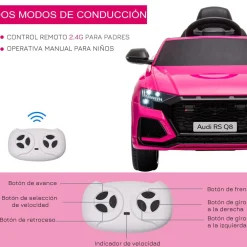 Homcom - Audi RS Q8 Batería con control remoto