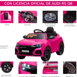 Homcom - Audi RS Q8 Batería con control remoto