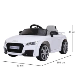 Homcom - Audi TT eléctrico blanco