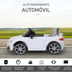 Homcom - Audi TT eléctrico blanco