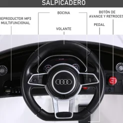 Homcom - Audi TT eléctrico blanco