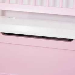 Homcom - Baúl para juguetes Madera Rosa