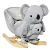 Homcom - Balancín de madera con sonidos Koala