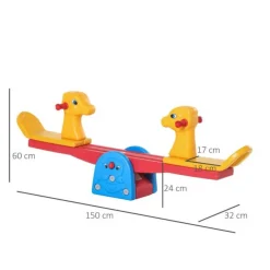 Homcom - Balancín para Niños con Respaldo