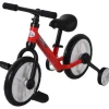 Homcom - Bicicleta de Equilibrio con Pedales Roja HomCom