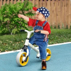 Homcom - Bicicleta Equilibrio ajustable Blanco