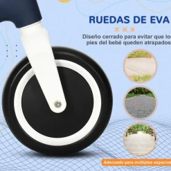 Homcom - Bicicleta equilibrio sin pedales ajustable