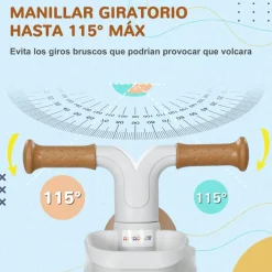 Homcom - Bicicleta sin pedales Blanco