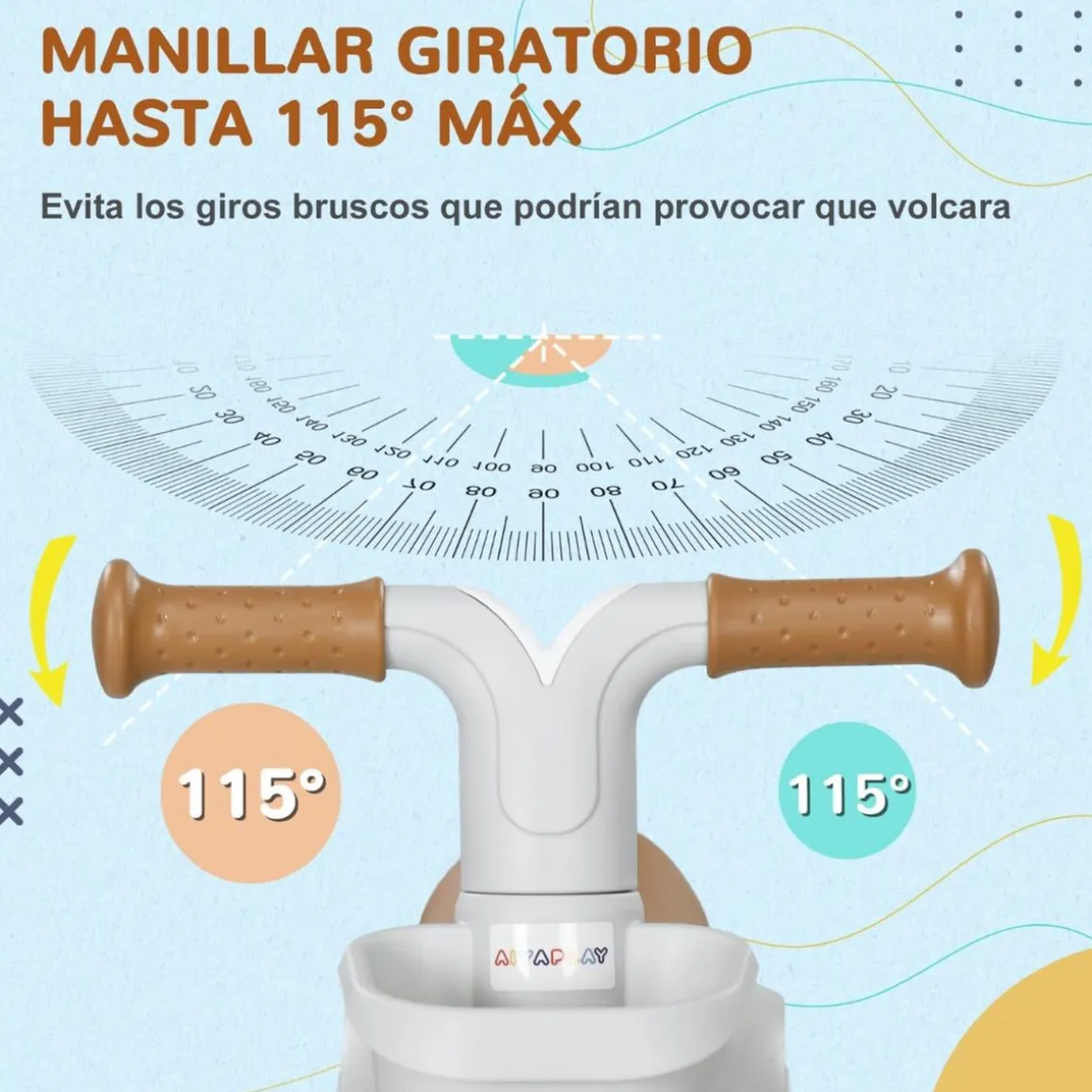 Homcom - Bicicleta sin pedales Blanco