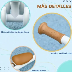 Homcom - Bicicleta sin pedales Blanco