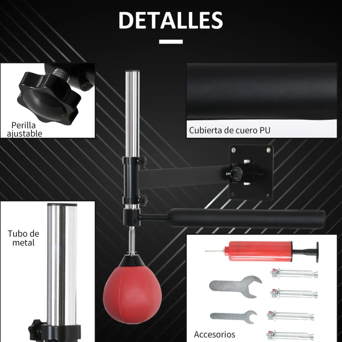 Homcom - Bola de velocidad de pared