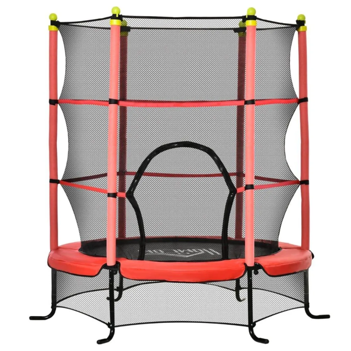 Homcom - Cama elástica Ø110 cm Rojo