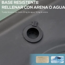 Homcom - Canasta baloncesto ajustable con base