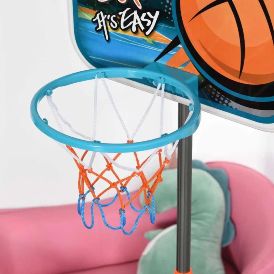 Homcom - Canasta con soporte ajustable