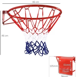 Homcom - Canasta de baloncesto para colgar Ø46