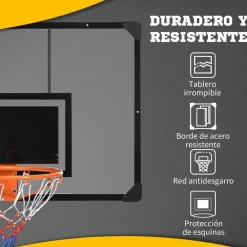 Homcom - Canasta de baloncesto con red