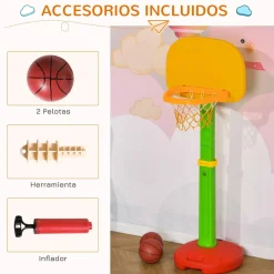 Homcom - Canasta de baloncesto infantil