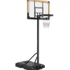 Homcom - Canasta de baloncesto acero Negro