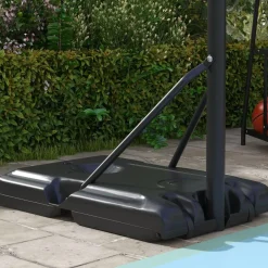 Homcom - Canasta de baloncesto acero Negro