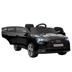 Homcom - Coche de batería Audi E-tron Negro