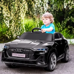 Homcom - Coche de batería Audi E-tron Negro