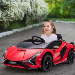 Homcom - Coche de batería Lamborghini con mando a distancia