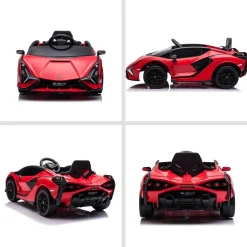 Homcom - Coche de batería Lamborghini con mando a distancia