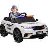 Homcom - Coche de policía eléctrico Blanco