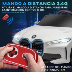 Homcom - Coche elécrico BMW i4 Blanco