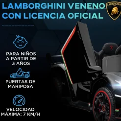 Homcom - Coche elécrico Lamborghini Veneno