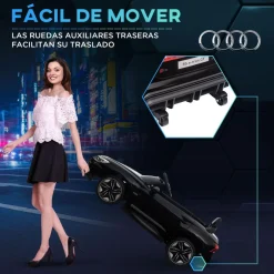 Homcom - Coche eléctrico Audi RS e-tron GT negro